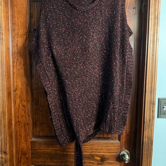 Lane Bryant Burgundy Knit Sweater - Picture 1 of 3